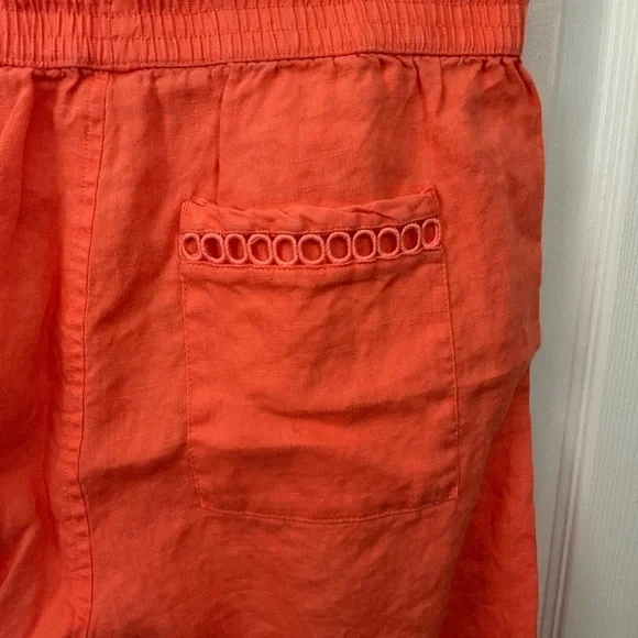 Joie crop pants. Wide leg. Linen. Size L - Picture 6 of 9